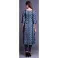 thumbnail image 3 of Bimba Kurtis Droits pour Femmes Longue Robe Kurti Imprimée Haut Indien à Manches 3/4, 3 of 6