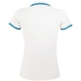 thumbnail image 2 of SOLS Womens Pasadena Tipped Short Sleeve Pique Polo Shirt, 2 of 4
