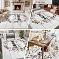 thumbnail image 5 of Farmhouse Wreath Area Rugs 8'x10', Washable Small Throw Rugs for Living Room Patio, Sweet Home Rustic Plants Texture Grey Wood Indoor Outdoor Rug Non-Slip Low Pile Carpet Runner Reversible Floor Mats, 5 of 8