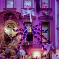 thumbnail image 3 of Large Spider Decorations with Purple LEDs Halloween Decorations, Scary Halloween Props Red Light in the Eyes, Haunted House Decor, Battery-Powered, Classic Spooky Style Perfect for Room Decor, 3 of 8