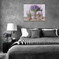 thumbnail image 6 of Lavender Wall Art Country Floral Canvas Prints Painting Rustic Purple Flower Pictures Framed Artwork Home Decor for Bathroom Dining Living Room 16"x12", 6 of 6