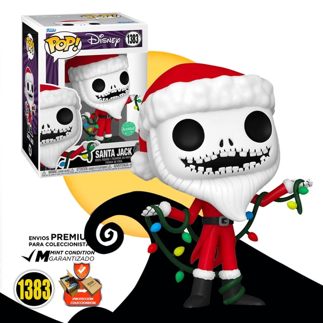 Funko Pop Jack Santa Claus #1383 El Extraño Mundo De Jack 30 Aniversario Original Funko The Nightmare Before Christmas