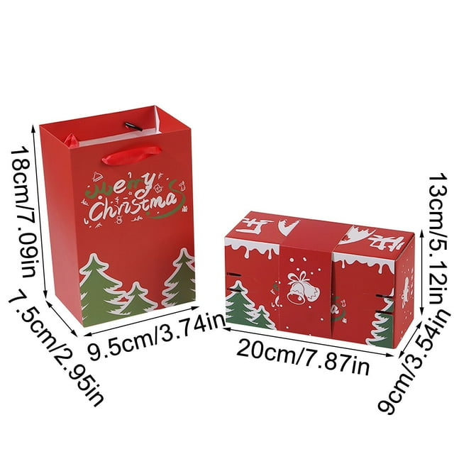 Christmas Gift Boxes Surprise Box Red Bouncing for Romantic Gifts
