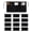 Black, variant on Utopia Wear 12 Pack Server Aprons with 3 Pockets, Waiter and Waitress Waist Aprons for Women with Pockets, Men Short Aprons Black