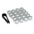 thumbnail image 2 of 20pcs Universal 17mm Wheel Nut Covers Lug Nut Caps Screw Protector , Chrome, 17mm, 2 of 8