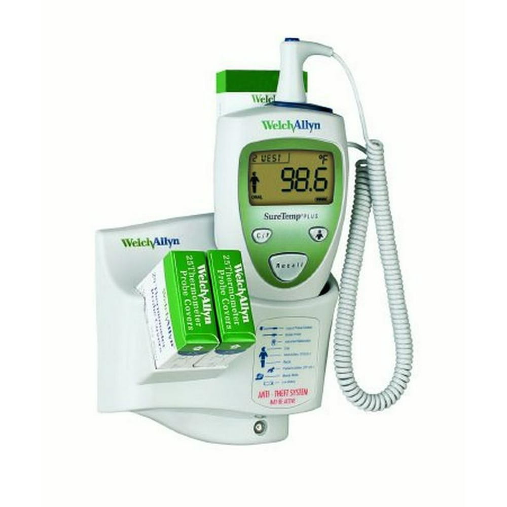 welch allyn suretemp plus 690 electronic thermometer wall mount oral