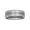 Gray, variant on Men's Beveled and Satin Center Ring in Tungsten by Brilliance Fine Jewelry - Wedding Band