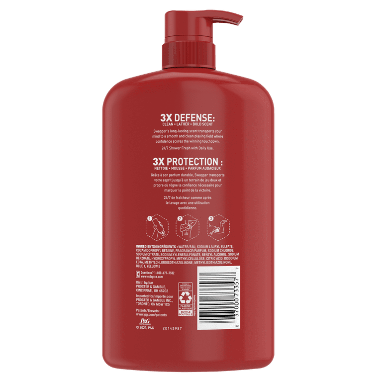 Old Spice Swagger ボディウォッシュ シダーウッド Amazon.com : Old Spice Refreshing Body Wash for Men, 3X