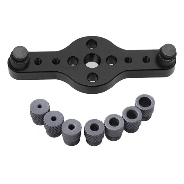 Mm Sel Juego de Plantillas de Localizador de Orificios de Madera , negro Tipo 2 (negro) Gloria Autocentrado de plantilla