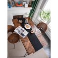 thumbnail image 2 of Hotian Macrame Linen Fall Table Runner with Tassel for Kitchen Dining and Home Decor Black 63" x 11.8", 2 of 5