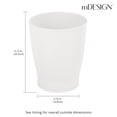 thumbnail image 3 of Bote de basura mDesign Fyfe Collection, 4,73 L, plástico, color blanco, 3 of 4