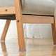 thumbnail image 4 of Naiovety 16 unidades de tapas de patas de silla de silicona cuadradas Premium para protectores de pies de muebles sin clavos ni Gel Decoración del hogar Transparente 50*50mm, 4 of 6