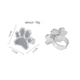 thumbnail image 2 of Tarmeek Nail Art Mixing Palette Ring with Foot Design, Salon Quality Manicure Tool for Acrylic Paint, Gel, and Powder Application, Easy to Use Durable Accessory for Nail Artists and Beginners, 2 of 2