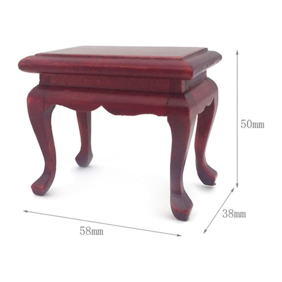 SDJMa 1:12 Doll House Furniture Miniature Tea Table Coffee Table Ornament