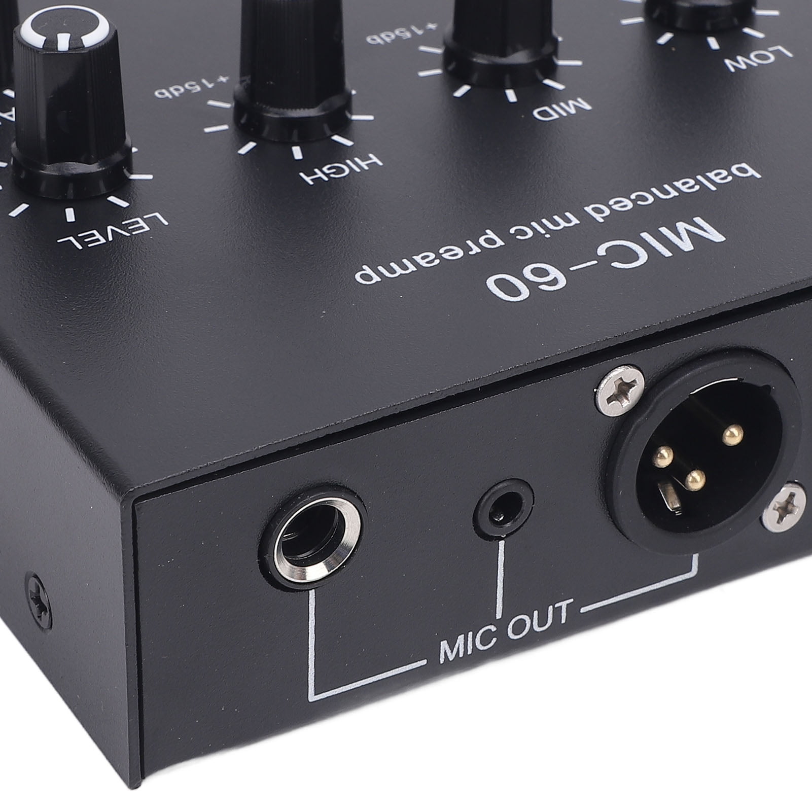 3,Channel Mic Preamp: Boost Sound W/ 60dB Gain, XLR, 3.5mm  6.35mm Inputs, Studio Quality