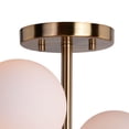 thumbnail image 5 of Vaxcel - Orbit - 4 Light Semi-Flush Mount In Mid-Century Modern Style-10.5, 5 of 10