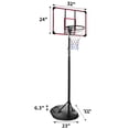 thumbnail image 2 of Alvantor 32in Portable Basketball System Height Adjustable 7.5ft - 9.2ft with Wheels for Outdoor/Indoor Red, 2 of 8