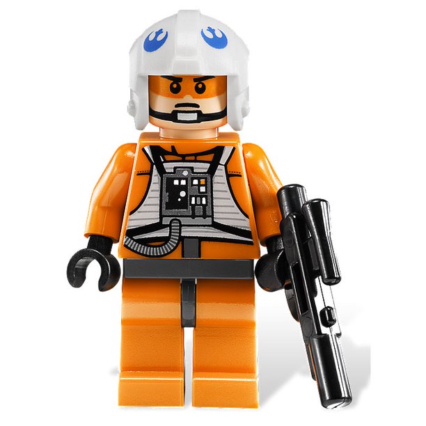 Lego Minifigure Star Wars Rebel X Wing Pilot With Blaster Walmart Com Walmart Com