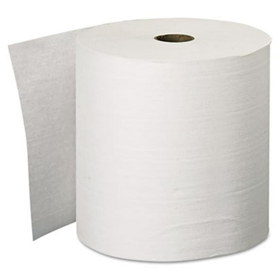 KLEENEX Hard Roll Towels- 8'' x 600'- White- 6/Carton