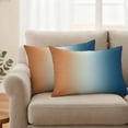 thumbnail image 2 of Outdoor Pillow Covers Gradient Orange Blue Watercolor Waterproof Pillow Cases 20x12 Set of 2, Modern Abstract Style Throw Pillow Cover Pillowcase for Patio Balcony Couch Garden, 2 of 9