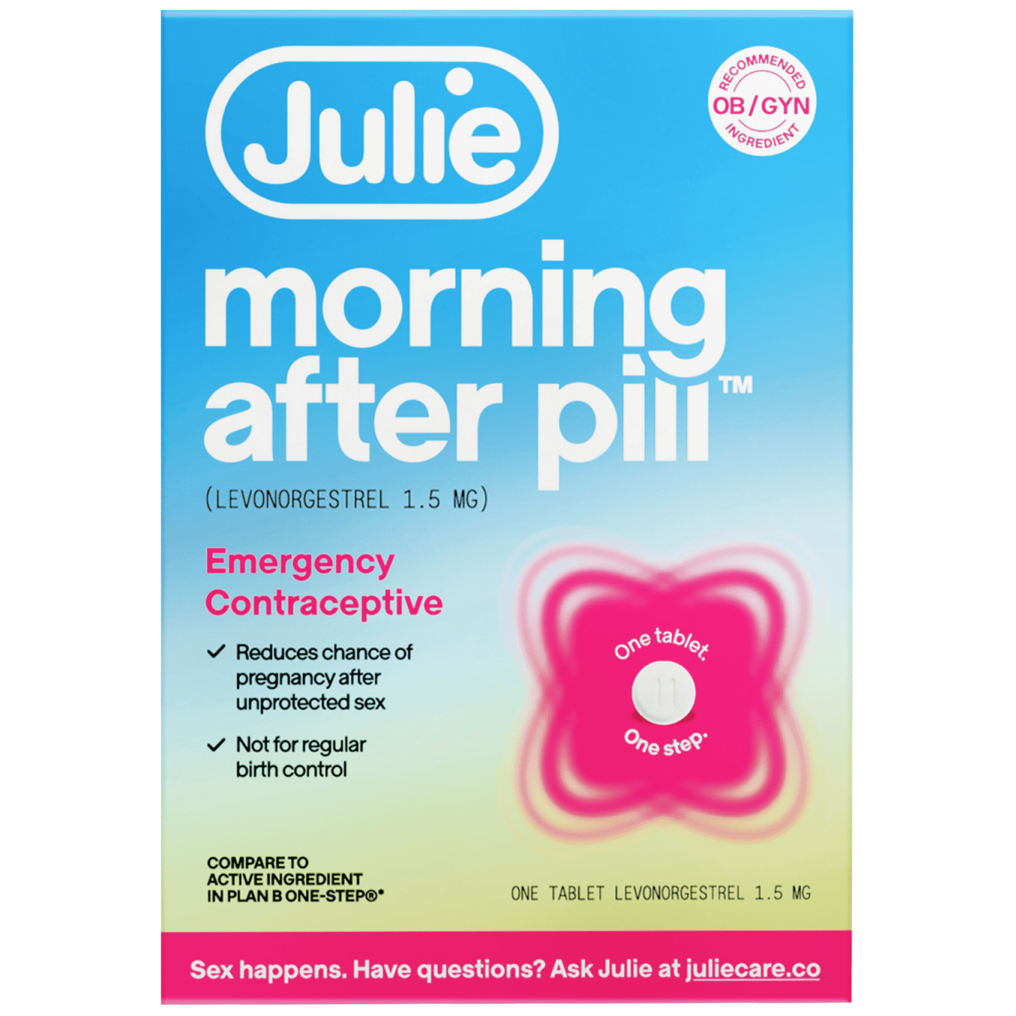 Julie Morning After Pill - 1 Count Emergency Contraceptive