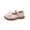 Beige, variant on Xfvqtps Girls Mary Janes Lace Bow Soft Sole Hook and Loop Strap Princess Flats Leather Spring Summer Casual Dressy Comfortable Shoes