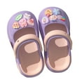 thumbnail image 4 of shoper Kids Clogs on Shoes Print Lightweight Durable Garden Clogs Girls Boys Purple 19CM, 4 of 5