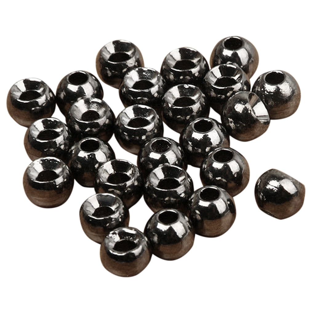 50x Fly Tying Slotted Tungsten Nymph Head Ball Beads Deep Sinking 2.4 mm 