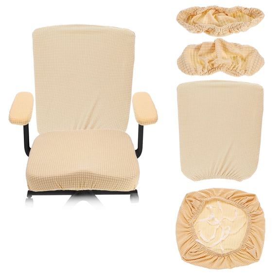 Office Chair Covers, 38-48cm Stretchable Computer Chair Slipcover, Beige