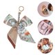 thumbnail image 3 of Ofertas Únicas 1 Pc Charm de Llave Decorativo de Bolso con Lazo de Cinta de Bufanda Larga Tendencia Marrón, 3 of 5