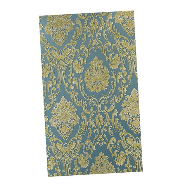 Papel de Empapelar No Tejido de La Tela Del Floral Del 9.5M para El Dormitorio Vivo Azul BLESIY Papel pintado retro a prueba de agua
