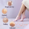 thumbnail image 2 of 5 Pairs Silicone Socks for Dry Cracked Feet - Women's Moisturizing Foot Socks, Cracked Heel Treatment (5 Colors Assorted, Fits Up to Size 9), 2 of 10