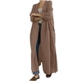 thumbnail image 2 of Blmnix Bed Jackets Jacket Women Overcoat Adaptable Button Trench Coat Women Coat Long Long Sleeve Cocoon Yellow Jackets for Women Trendy, 2 of 6