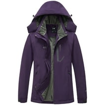Diamond Candy Women's Winter Ski Jacket Hooded Windproof Waterproof Warm Snow Rain Coat