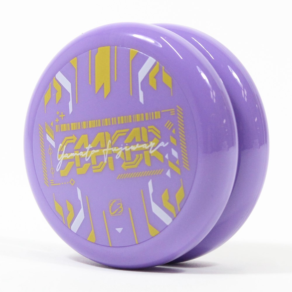 C3yoyodesign Seeker Yo-Yo - Polycarbonate Looping YoYo - Yamato Fujiwara Signature (Solid Purple w/ Purple Caps)