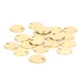 thumbnail image 3 of 20 piezas colgantes redondos de acero inoxidable, etiquetas para perros DIY con agujero, accesorio para hacer joyas, 3 of 8