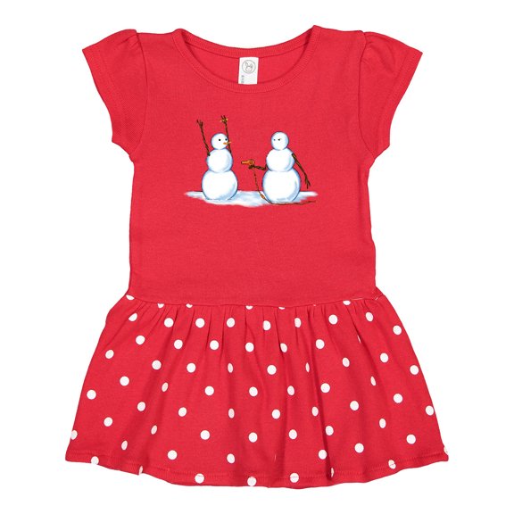 Inktastic Snowman Stickup with Hairdryer Gift Baby Girl Dress