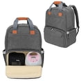 thumbnail image 1 of Mochila extractor leche Luxja con compart. bolsa refrigeración y portátil, adecuada madres trabajadoras (compatible con mayoría marcas), gris, 1 of 3