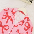 thumbnail image 5 of Cotton Pajamas for Women Set Valentines Sets Bow Printed Long Sleeve Top and Pants Soft Sleepwear, 5 of 5