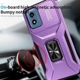 thumbnail image 4 of Funda para GANGXUN Motorola Moto G Play 2024 - Soporte metálico, Función magnética, Morado, 4 of 5