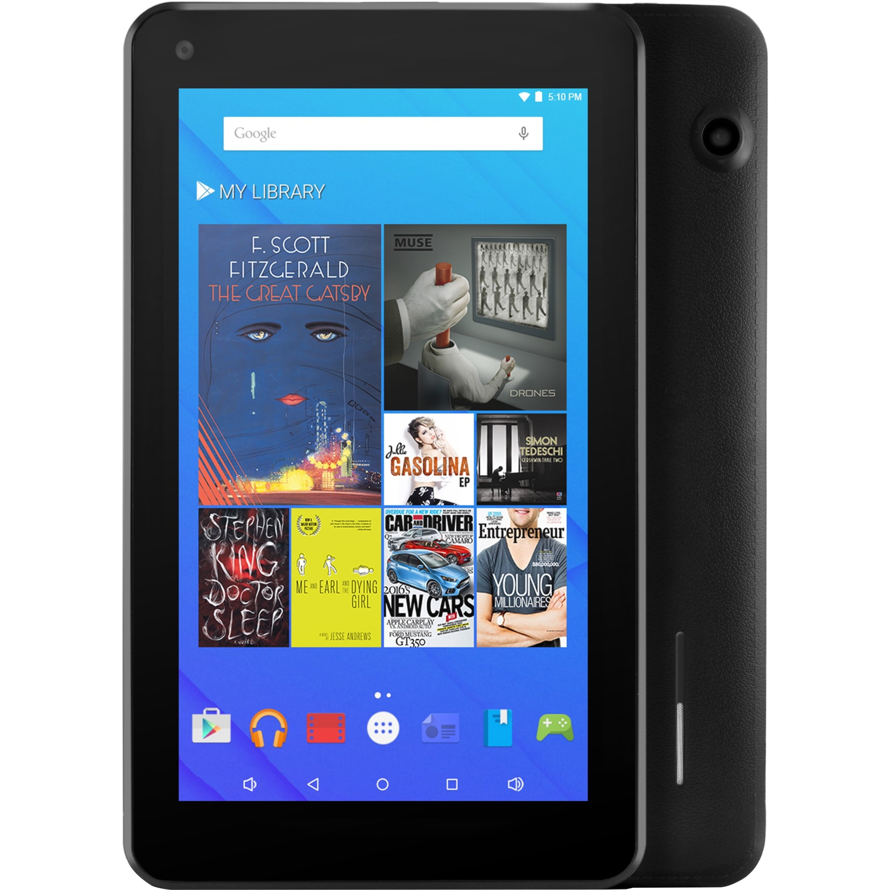 Ematic EGQ367 Tablet, 7" WSVGA Quadcore (4 Core) 1.20 GHz, 1 GB RAM
