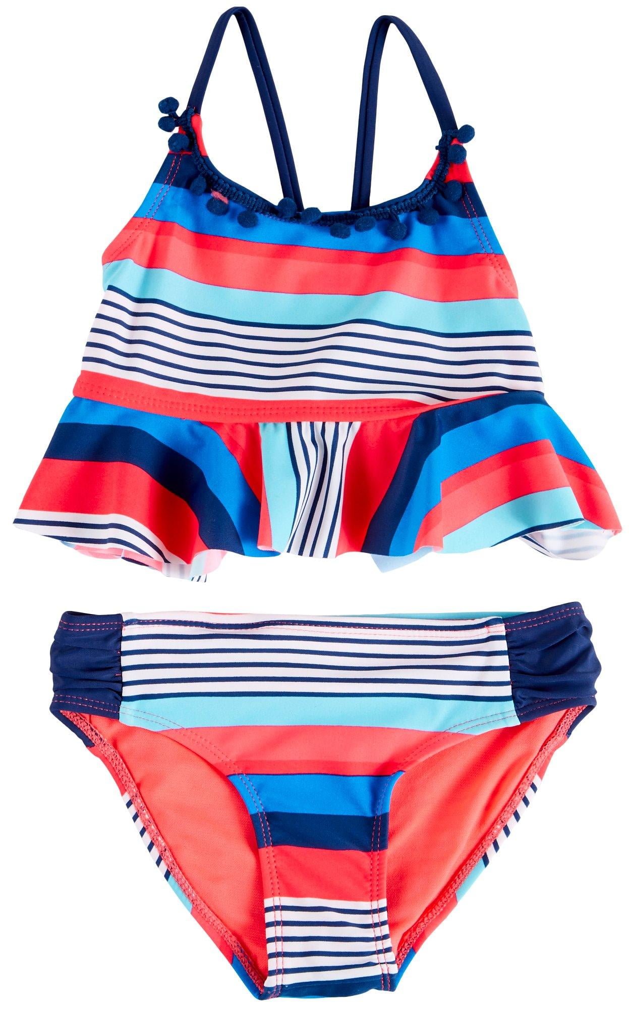 Limited Too Girls Bathing Suit 2-Piece Tankini Bikini Swimsuit Set
