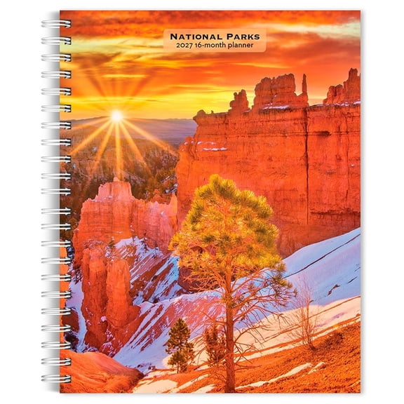 National Parks 2027 6 X 7.75 Inch Spiral-Bound Wire-O Weekly Engagement Planner Calendar New Full-Color Image Every Week, (Paperback)