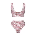 thumbnail image 6 of Rocae Kawaii Pig for Bikini Set for Women Two Piece Sexy High Swimsuits Split Crossover Bikini Large, 6 of 9