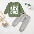 thumbnail image 2 of TOWED22 Toddler Baby Boy Fall Winter Clothes Crewneck Long Sleeve Sweatshirt Pullover Tops Elastic Joggers Pants 2pcs Outfit Set(Blazer,12-18 M), 2 of 9