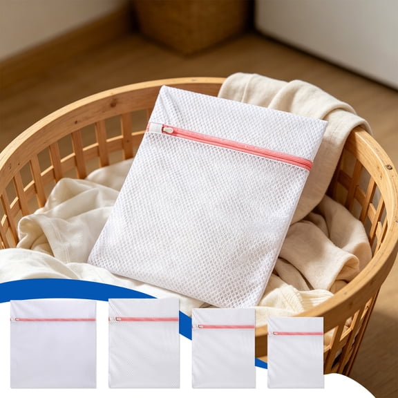OANLKGI Durable Laundry Bag, Mesh Laundry Bags with Premium Zipper, Washing Machine Wash Bags for Delicates Blouse, Hosiery, Underwear, Lingerie Baby Clothes, Travel Organization Bag