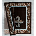 thumbnail image 2 of Designer Home Swan Area Rug 2050 11250 Lilium Brown Curves Flur De Lis 7' 10 x 7' 10" Round, 2 of 2
