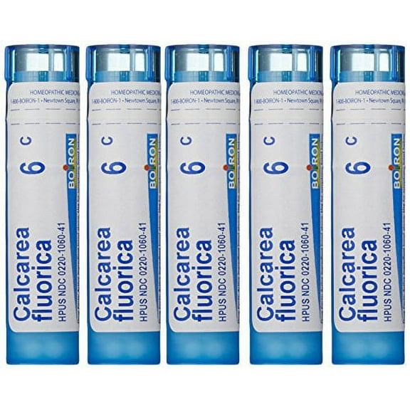 Boiron Calcarea Fluorica 6C (Pack of 5), Homeopathic Medicine for Sprains