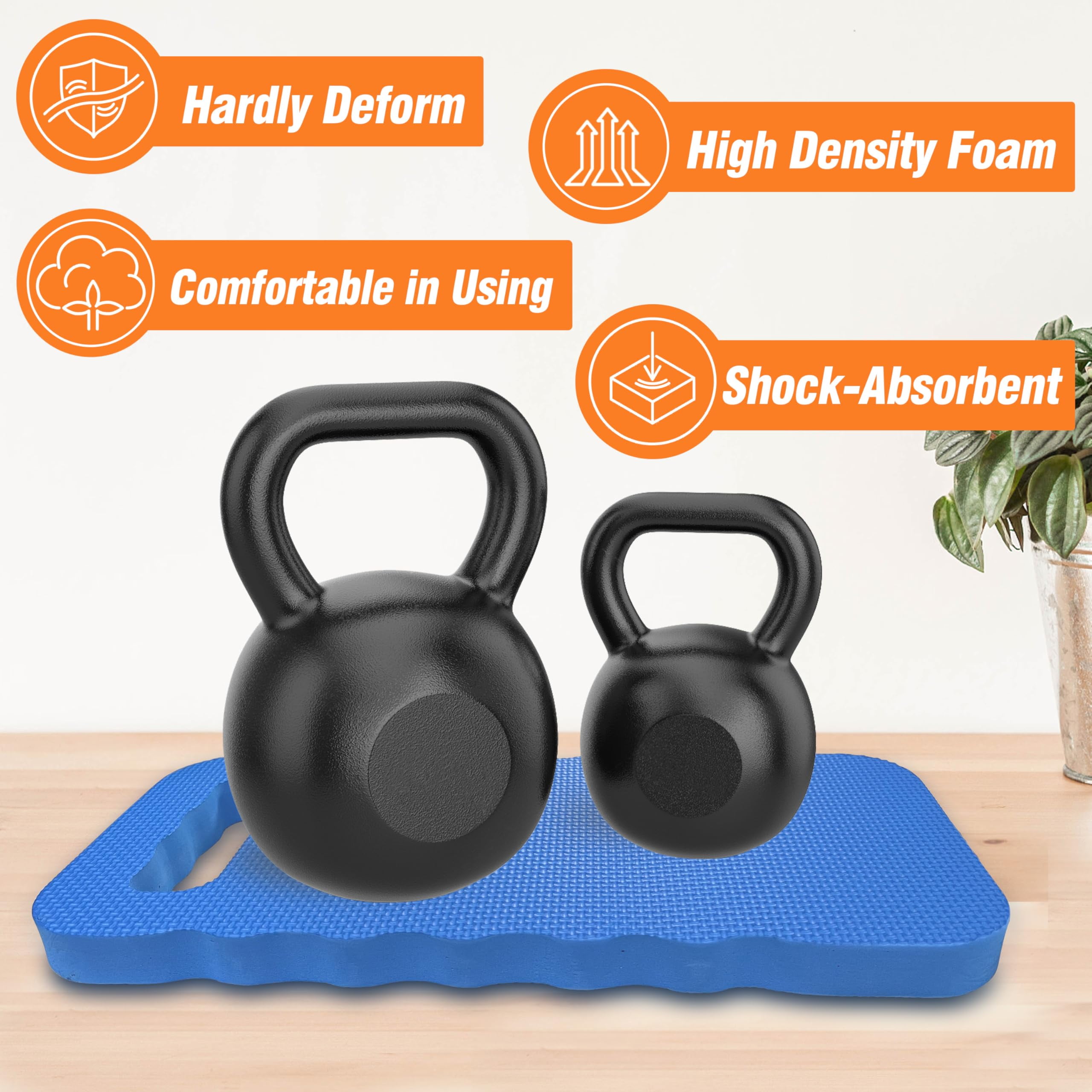 Gardzen 3 Pack Garden Kneeling Pad - for Gardening, Baby Bath, Yoga, Pilates, Exercise, 18"x11"x1", Blue