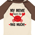 thumbnail image 4 of Inktastic Meme Loves Me Grandson Boys or Girls Long Sleeve Baby Bodysuit, 4 of 5